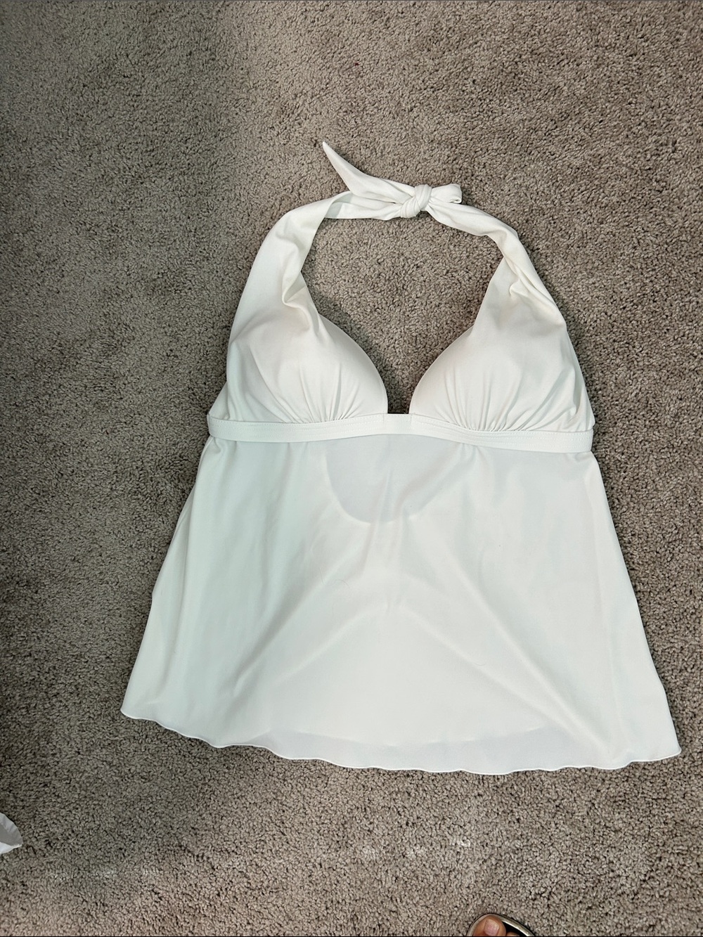 VENUS White Halter Tankini Swim Top